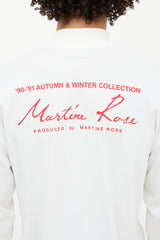 Martine Rose Logo Print Mock Neck T-Shirt