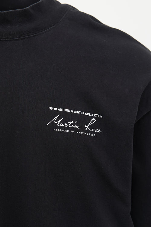 Martine Rose Logo Mock Neck T-Shirt