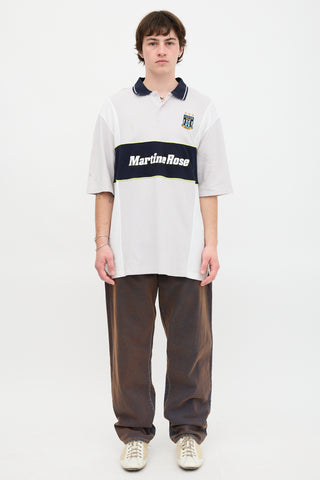 Martine Rose Oversized Panelled Polo