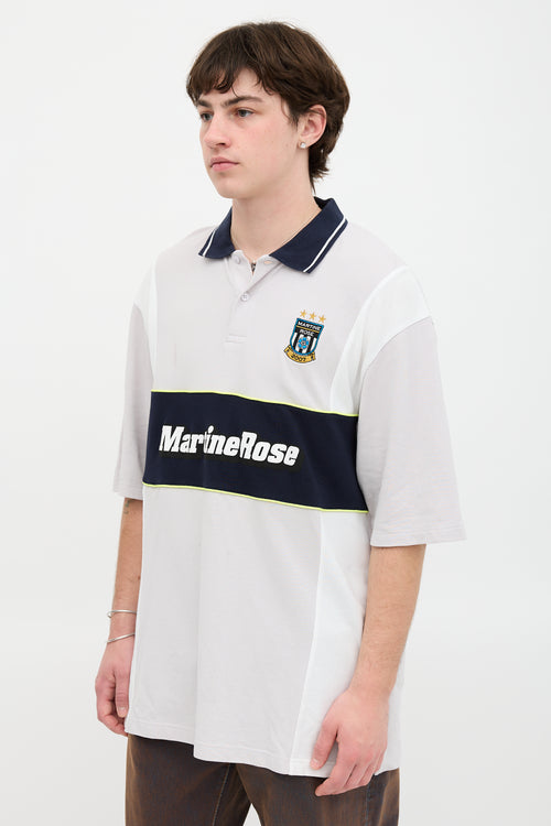 Martine Rose Oversized Panelled Polo