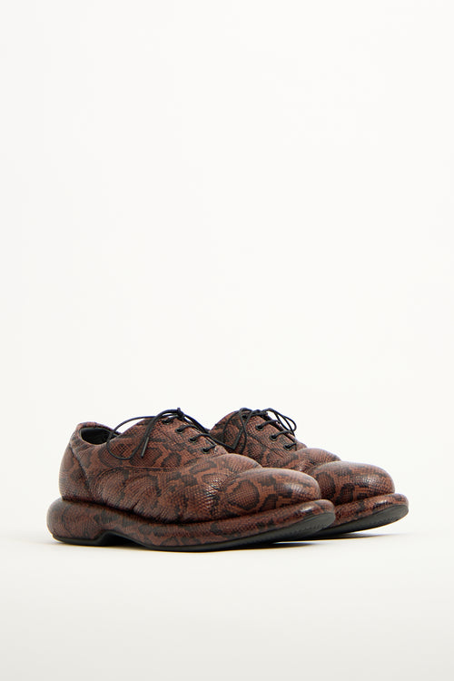 Martine Rose X Clarks Brown & Black Textured Oxford