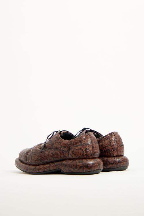 Martine Rose X Clarks Brown & Black Textured Oxford