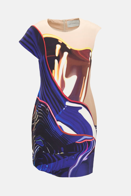 Mary Katrantzou Silk Abstract Dress