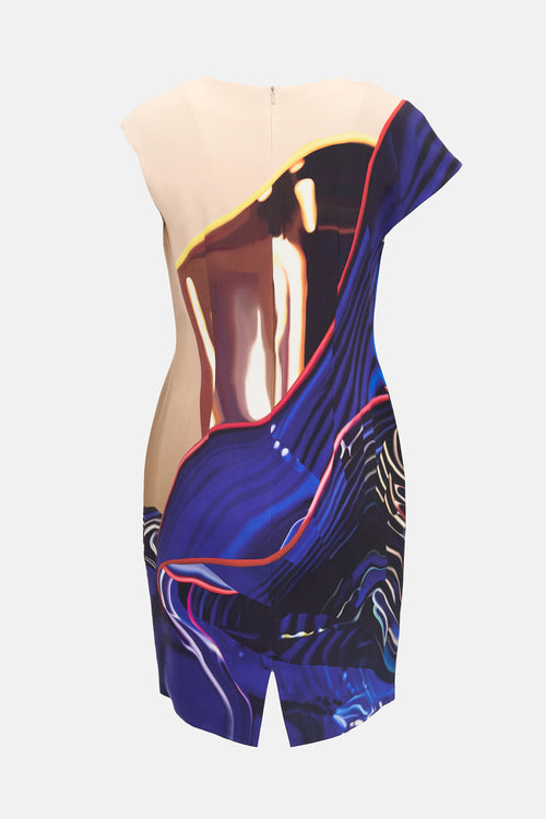 Mary Katrantzou Silk Abstract Dress