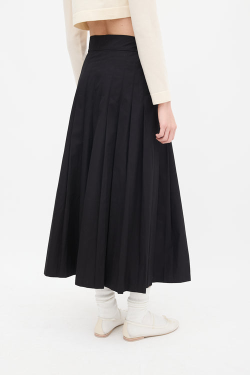 Maryam Nassir Zadeh Black & Begie Pleated Pocket Skirt