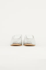 Maryam Nassir Zadeh Silver Leather Heeled Mule