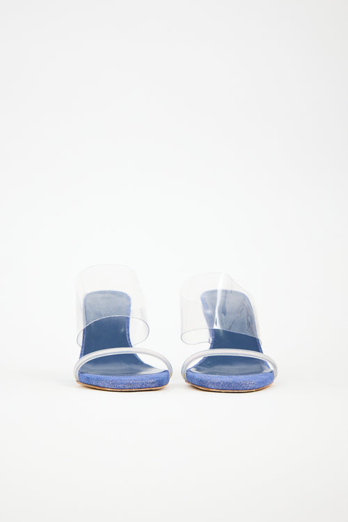 Maryam Nassir Zadeh Glitter Olympia Wedge Sandal