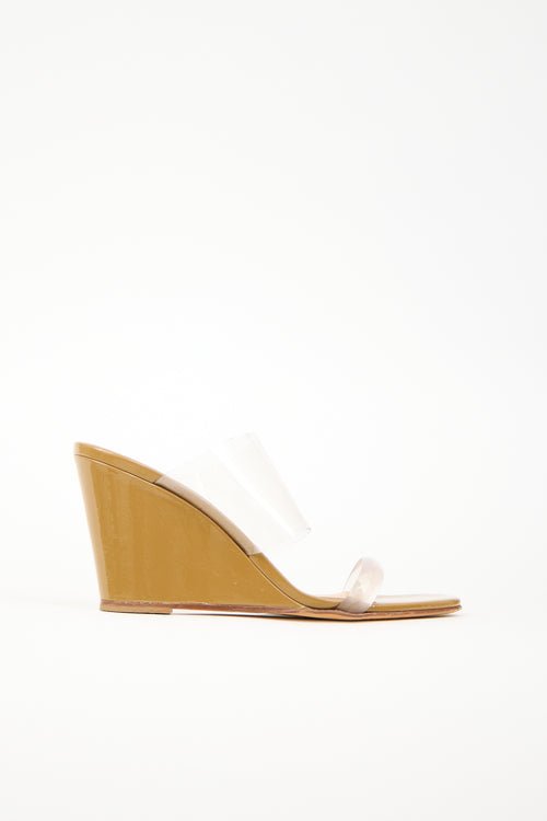 Maryam Nassir Zadeh Patent & PVC Olympia Sandal