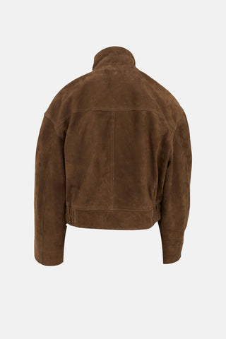 Suede Bomber Jacket