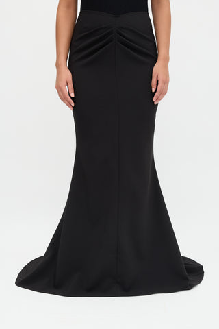 Maticevski Crepe Pyramid Draped Skirt