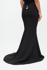 Maticevski Crepe Pyramid Draped Skirt