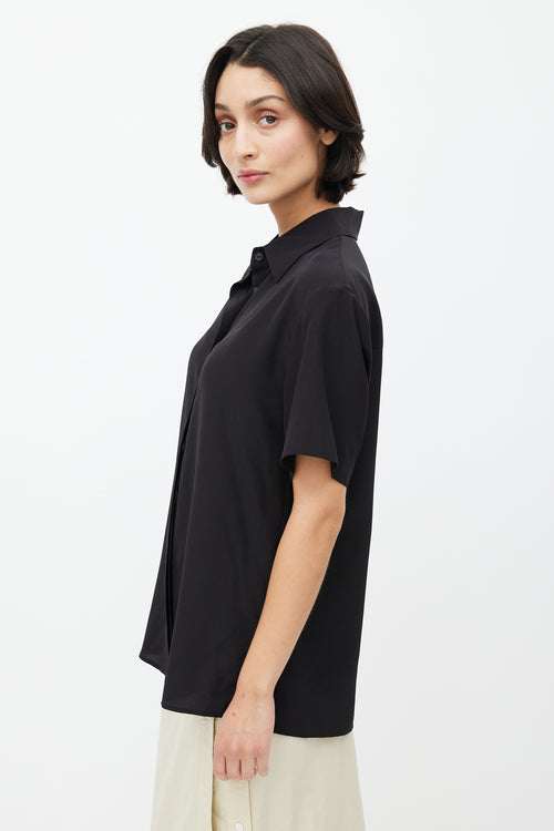 Matteau Black Silk Shirt