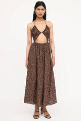 Matteau Floral Cut Out Tie Dress
