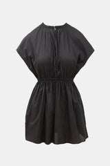 Matteau Poplin Shirred Waist Mini Dress
