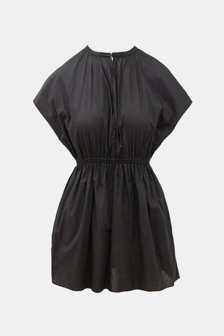 Matteau Poplin Shirred Waist Mini Dress