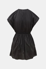 Matteau Poplin Shirred Waist Mini Dress