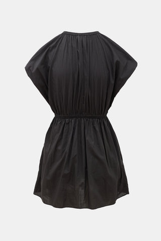 Matteau Poplin Shirred Waist Mini Dress