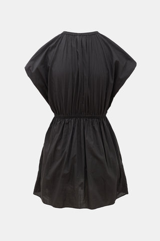 Matteau Poplin Shirred Waist Mini Dress