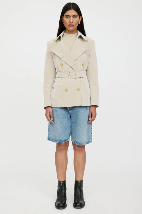 Max Mara Double Breasted Belted Jacket