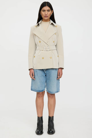 Max Mara Double Breasted Belted Jacket