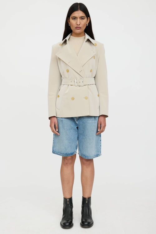 Max Mara Double Breasted Belted Jacket