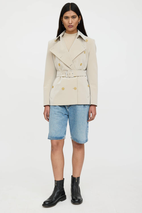 Max Mara Double Breasted Belted Jacket