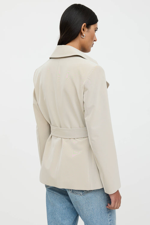 Max Mara Double Breasted Belted Jacket