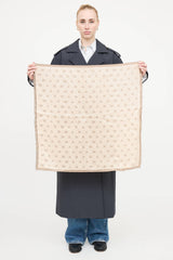 Max Mara Silk Logo Scarf
