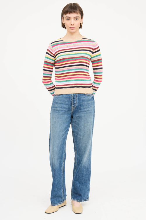 Max Mara Knit Striped Sweater