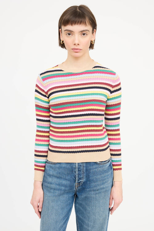 Max Mara Knit Striped Sweater