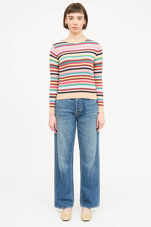 Max Mara Knit Striped Sweater