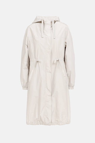 Max Mara Nylon Cinched Waist Coat