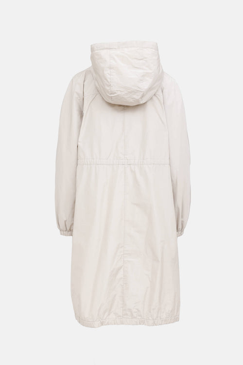 Max Mara Nylon Cinched Waist Coat