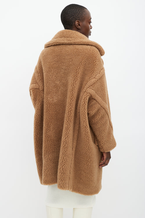Max Mara Beige Wool Teddy Coat