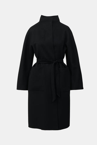 Max Mara Belted Shawl Collar Coat