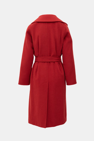 Max Mara Belted Wide Collar Coat