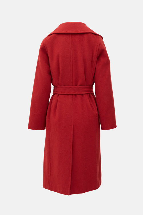 Max Mara Belted Wide Collar Coat