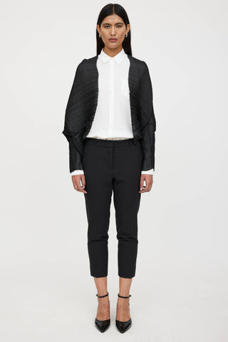 Max Mara Vesuvio Pleated Cropped Cardgian