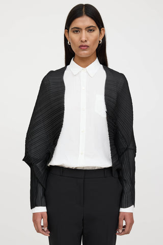 Max Mara Vesuvio Pleated Cropped Cardgian