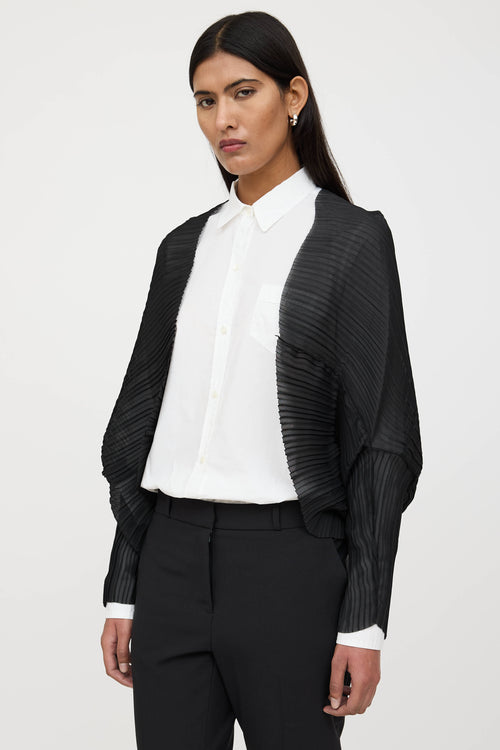 Max Mara Vesuvio Pleated Cropped Cardgian