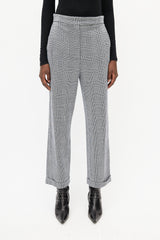 Max Mara Black & White Houndstooth Trouser