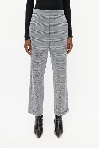 Max Mara Black & White Houndstooth Trouser