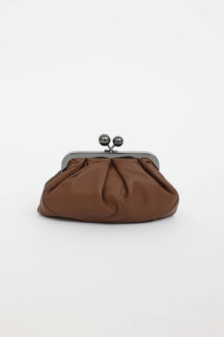 Max Mara Leather Pasticcino Clutch