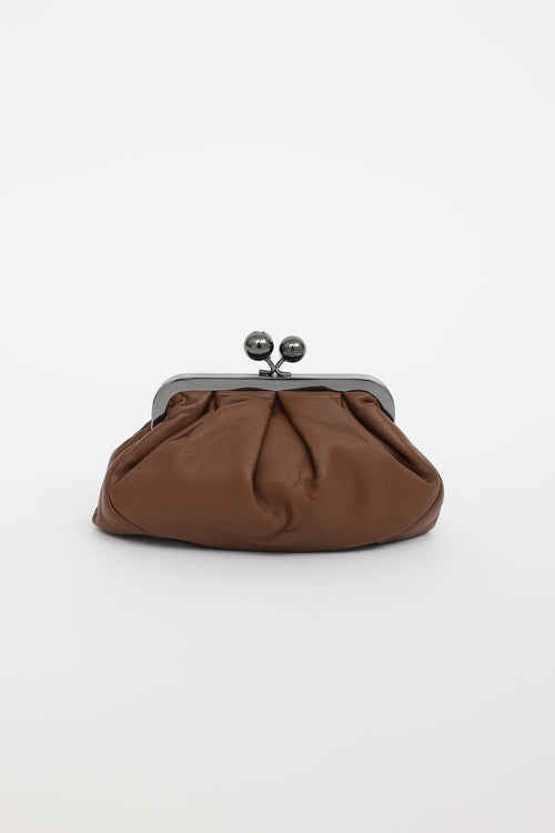 Max Mara Leather Pasticcino Clutch