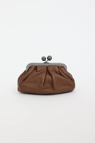 Max Mara Leather Pasticcino Clutch
