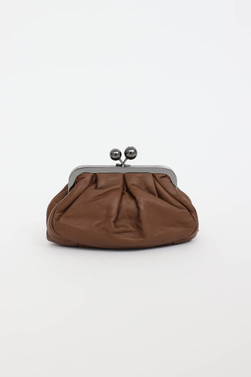 Max Mara Leather Pasticcino Clutch