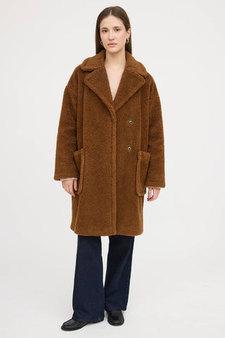Max Mara Teddy Fleece Coat