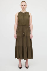 Max Mara Tiered Maxi Dress
