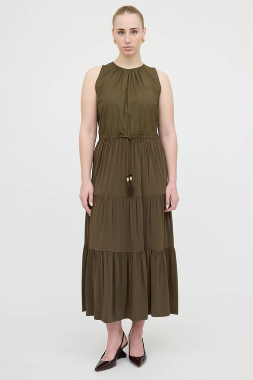 Max Mara Tiered Maxi Dress