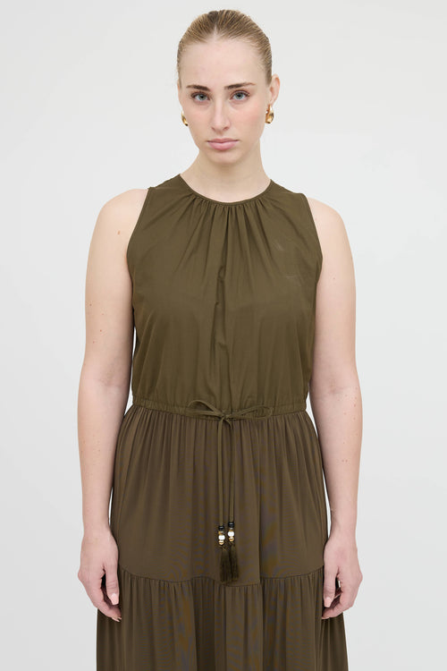 Max Mara Tiered Maxi Dress